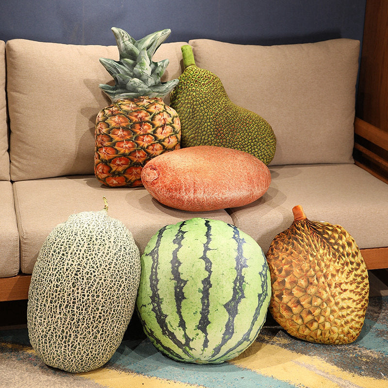Realistic watermelon fruit pillow/cushion/plush toy/decorative lumbar support pillow/nap pillow/girls' sleeping pillow/bed headrest