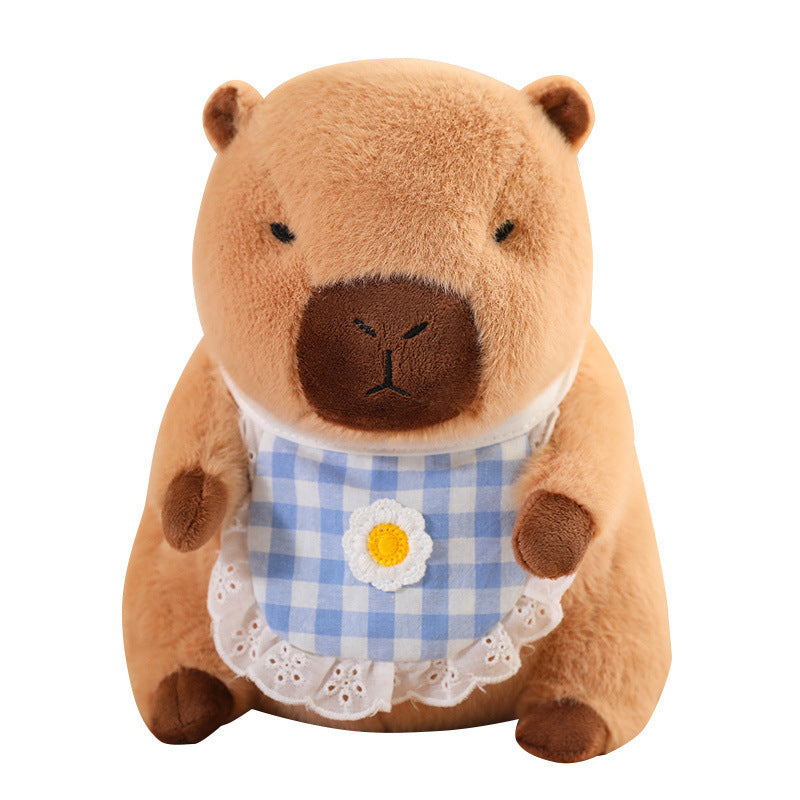 Popular online influencer-endorsed capybara plush toy, a cute plush toy for children, a birthday gift, or a Kapibala doll.