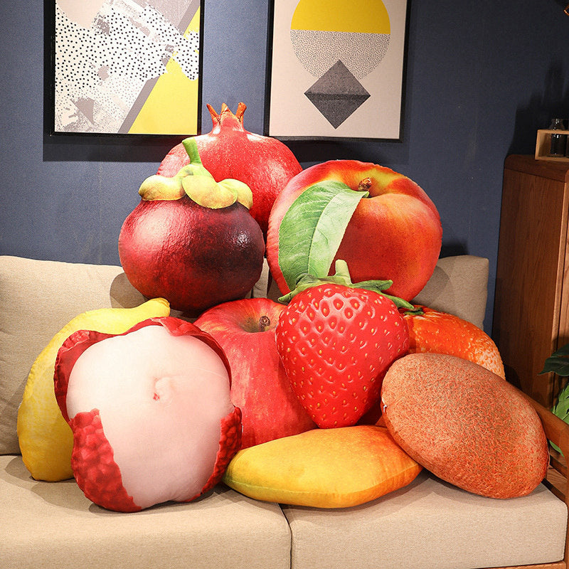 Realistic watermelon fruit pillow/cushion/plush toy/decorative lumbar support pillow/nap pillow/girls' sleeping pillow/bed headrest
