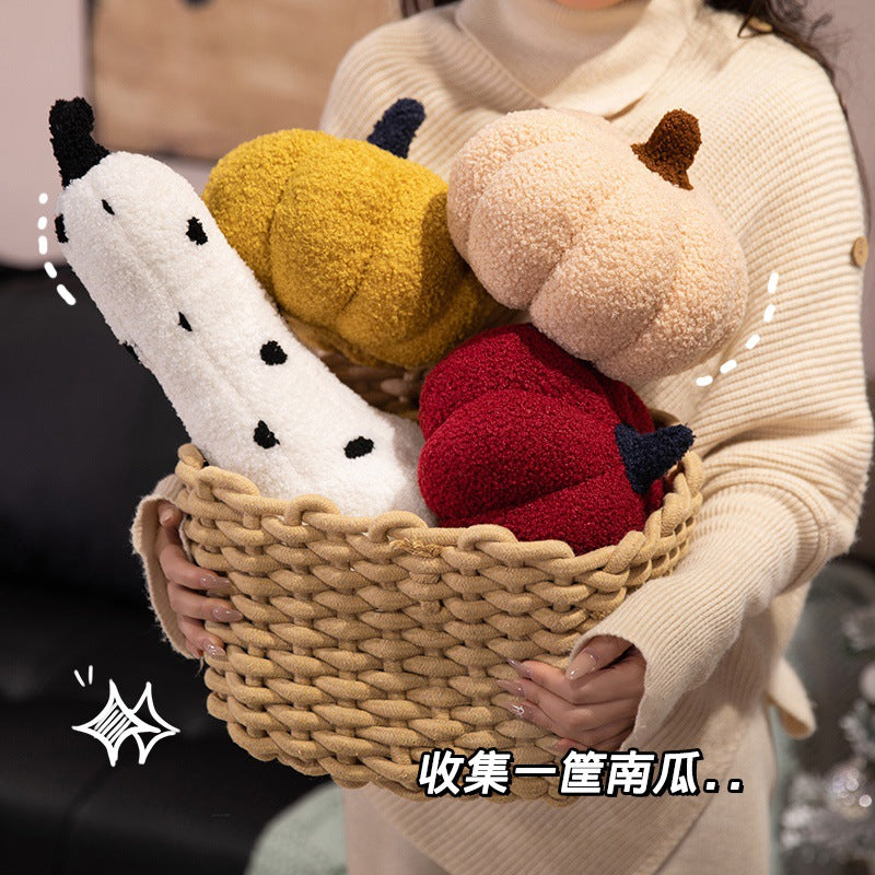 Creative sofa living room cushions, pumpkin pillows, indoor plush toys, decorative items, bay window cushions