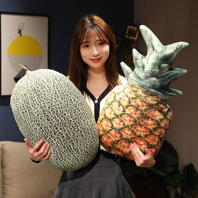 Realistic watermelon fruit pillow/cushion/plush toy/decorative lumbar support pillow/nap pillow/girls' sleeping pillow/bed headrest